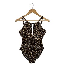 MagicSuit Swimsuit Womens 10 One Piece Leopard Animal Print Keyhole Ruch... - $837.26 MXN