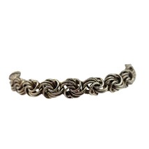 Gold Vermeil Over Sterling Silver .925 Italian Chain Link Bracelet 7.5&quot; ... - £41.32 GBP