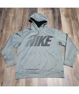 Nike Sweater Mens Large Gray Spellout Therma Fit Pullover Hoodie Sweatshirt - €25,39 EUR