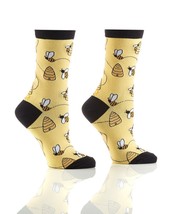 Bee Yo Sox Women&#39;s Crew Socks Premium Fits Size 6 - 10 Cotton Blend - £7.82 GBP