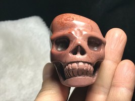 Natural Ocean Jasper Carved Skull Realistic Healing Crystal Healing L012... - £26.66 GBP