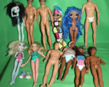 12 Assorted Fashion Dolls Barbie Ken Disney Monster High MGA Mattel Toys - $39.59