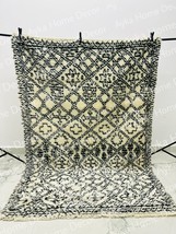Custom abstract Morracan rug, Beni Ourain rug, Moroccan Boujaad rug, Berber rug, - £396.64 GBP