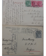 Two Vintage Post Cards of: “Frere Hall &amp; Club, Mahableshwar” India Postm... - $800.00