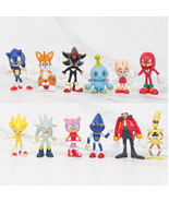 12Pcs Set Sonic The Hedgehog Action Figures Doll Model Collectible Toys ... - £14.93 GBP