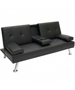 Sofa Bed Futon Lounger Home Theater Compact Recliner Couch w Cup Holders... - £310.97 GBP