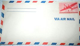 Vintage 6 Cent Air Mail Envelope Unused - $1.99