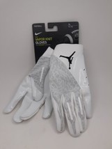 Nike Air Jordan Vapor Knit 4.0 Football Receiver Gloves Whiteout Size X-LARGE - £39.75 GBP