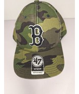 Boston Red Sox &#39;47 Brand Camo Trucker Mens Snapback Hat Baseball Cap MLB... - £27.95 GBP