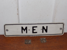 Vintage Men Embossed Aluminum Metal Sign - $645.87 MXN