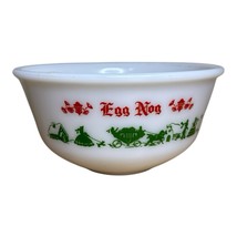 Vintage Tom and Jerry Christmas Punch Bowl /Egg Nog Hazel Atlas Milk Gla... - $30.00