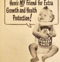 1947 Quaker Oats Breakfast Health Energy Boost Advertisement Hot Cereal ... - €17,16 EUR