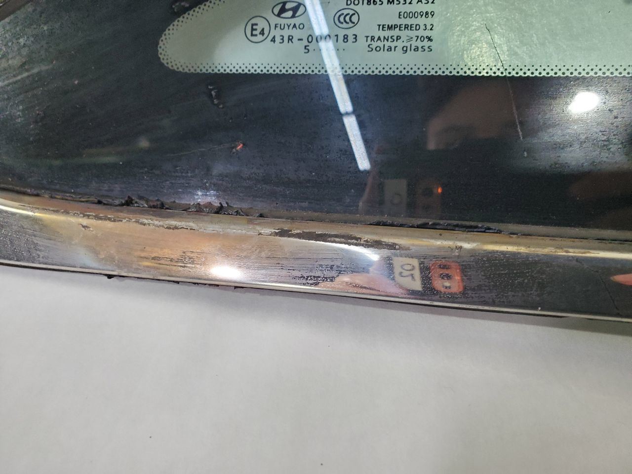 2016 2017 Hyundai Sonata Sport OEM Right Rear Quarter Glass Solar Tempered Item image 3
