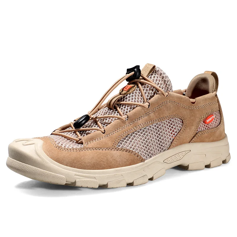 Or men outdoor climbing trekking leather hunting water sneakers man breathable non slip thumb200