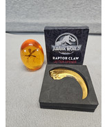 Jurassic World Raptor Claw Letter Opener And Amber Mosquito Sphere (4s9) - $44.55