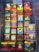 Fisher Price 30 Peek A Boo Blocks Cubes 2&quot; Plastic Toys Animal Shapes Co... - $39.99