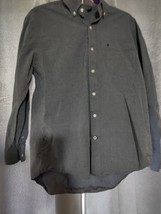 IZOD Long Sleeve Button Down Dress Shirt Blue Mens Size Medium - $10.25