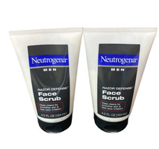 Neutrogena Men Razor Defense Face Scrub 4.2 fl oz New LOT OF 2 - $34.39