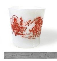 Vintage Fire King Davy Crockett 4&quot; Milkglass Mug/ Cup (Circa 1950&#39;s) - £22.01 GBP