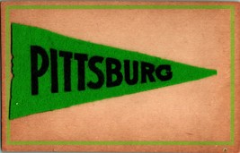 Felt Pennant Postcard Pittsburgh Pennsylvania PA Unused UNP 1910s DB Gre... - $14.22