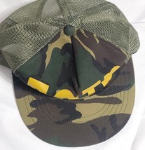 5073 Hunting Hat Camouflage Snapback Trucker Cup Mesh Green Adjustable - $17.04 CAD