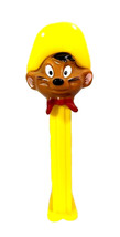 PEZ Speedy Gonzales Candy Dispenser Yellow Base Feet Hat Collectible Gif... - $8.57