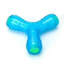 MPP 5&quot; Wish Bone Dog Toy Durable Giggle Sound Gum Massaging Teeth Clean Chew Fet - £11.40 GBP+