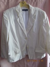 Evan-Picone Blazer Ivory Elegant Size L - £15.73 GBP