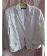 Evan-Picone Blazer Ivory Elegant Size L - $27.30 CAD