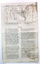 Vintage United States Military Newsprint Paper May 25th 1952 FOREN&#39; AFT - $20.00