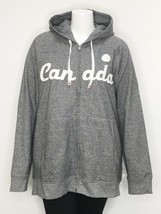 Canadiana Mens Plus Fleece Hoodie Sweater Jacket Gray 5XL NWT - £15.91 GBP