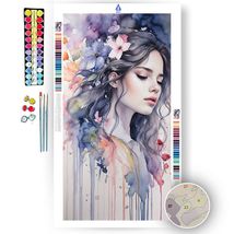 Floral Fairy Tale Portrait - Paint by Numbers Kit - £23.89 GBP+