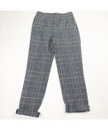 NWT Parisian Tall Dress Pants Women Size 6 Plaid Gray and Blue Skinny - €8,54 EUR