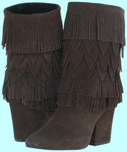Women&#39;s Lori Wicken Layered Fringe Boots DOLCE by Mojo Moxy, Espresso, S... - £61.39 GBP