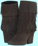Women&#39;s Lori Wicken Layered Fringe Boots DOLCE by Mojo Moxy, Espresso, S... - £61.20 GBP