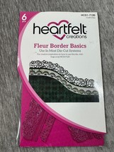 Heartfelt Creations Fleur Border Basics Die-Cutting Craft Dies 6pc HCD1-... - $14.84