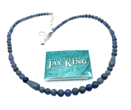 Jay King DTR Mine Finds Sodalite Blue Gemstone 18&quot;-20&quot;  Sterling Necklace Beaded - £73.87 GBP