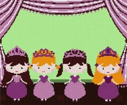 Pepita Needlepoint Canvas: Princesses On Stage, 12&quot; x 10&quot; - £67.95 GBP+