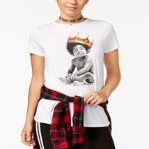 Traffic Juniors&#39; Biggie Baby Graphic T-Shirt White S - $20.31 CAD