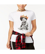 Traffic Juniors&#39; Biggie Baby Graphic T-Shirt White S - £11.86 GBP