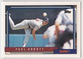 M) 1992 Topps Baseball Trading Card - Paul Abbott #781 - £1.54 GBP
