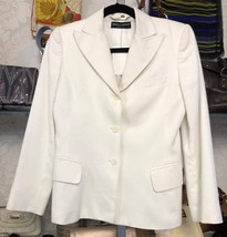 DOLCE &amp; GABBANA White Button Down Blazer Sz S - £267.40 GBP