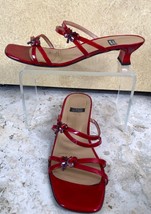 Stuart Weitzman Couture Patent Leather Shoe Sandal Rhinestone Butterflies $225 - £59.95 GBP