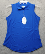Greg Norman Golf Performance Polo Shirt Womens S Blue Play Dry Slimming ... - $24.47