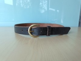 Double Rl Terrance Tumbled Leather Belt $248 Free Worldwide Shipping (0198) - £143.88 GBP