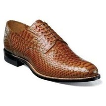 Madison Stacy Adams Anaconda Print Leather Shoes Tan 00055-240 image 10