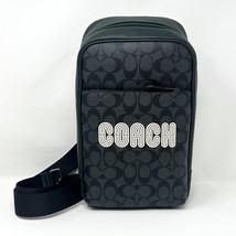 NWT Westway Pack In Colorblock Signature Canvas With Coach Patch Black &amp; Green - £121.31 GBP