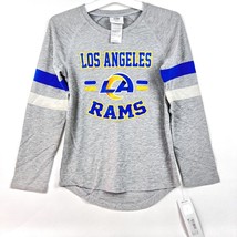 NFL Los Angeles Rams Girls&#39; Size Medium (7/8) Long Sleeve Fashion T-Shirt - £3.51 GBP