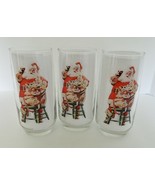 Haddon Sundblom Coca-Cola 1948 Santa Christmas Series II Tumblers Set of... - £16.38 GBP