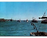Boats on Parade Bodega Bay California CA UNP Chrome Postcard D21 - $2.92